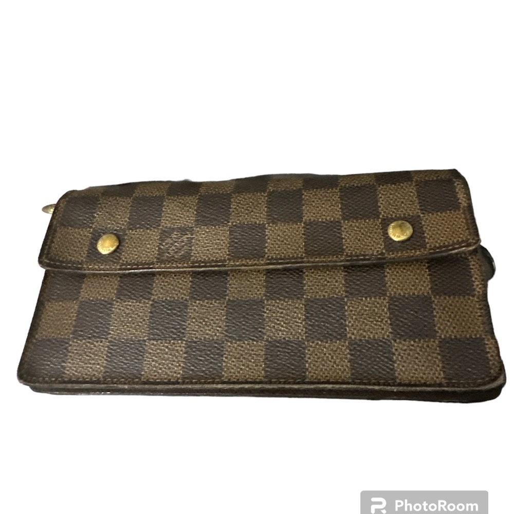 Louis Vuitton Damier ebene canvas portefeuille accordion long wallet nice 👍